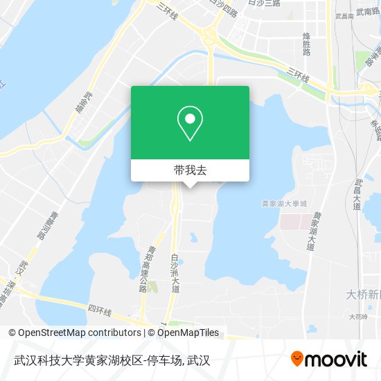 武汉科技大学黄家湖校区-停车场地图