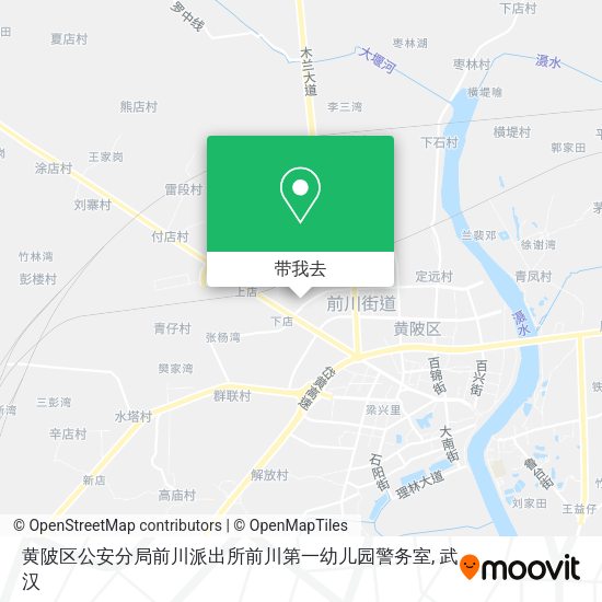 黄陂区公安分局前川派出所前川第一幼儿园警务室地图