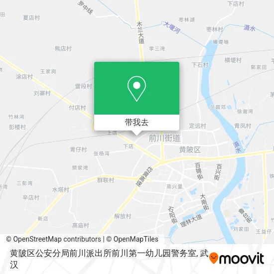 黄陂区公安分局前川派出所前川第一幼儿园警务室地图