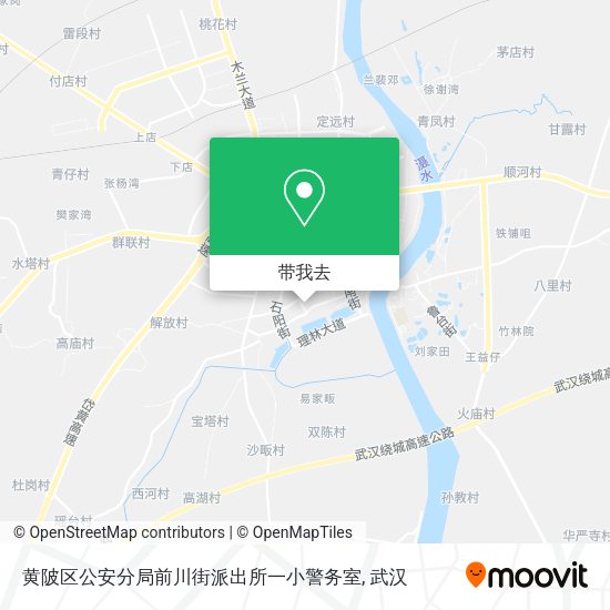 黄陂区公安分局前川街派出所一小警务室地图