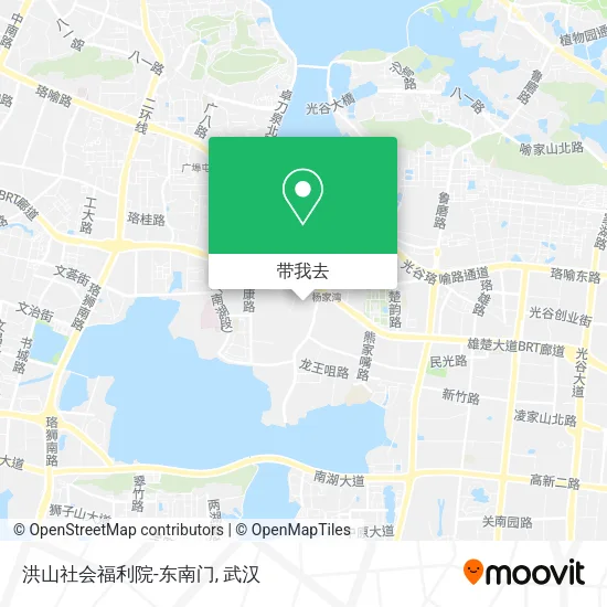 洪山社会福利院-东南门地图