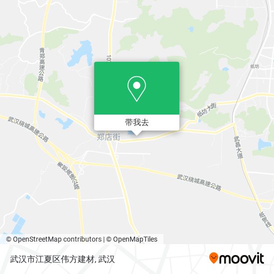 武汉市江夏区伟方建材地图