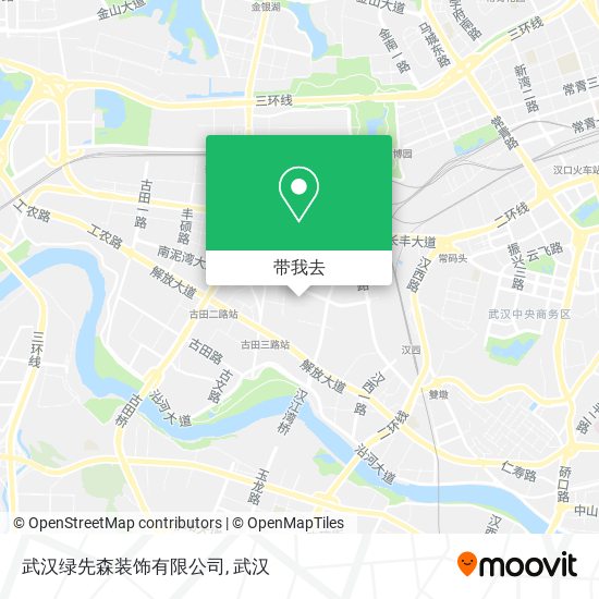 武汉绿先森装饰有限公司地图