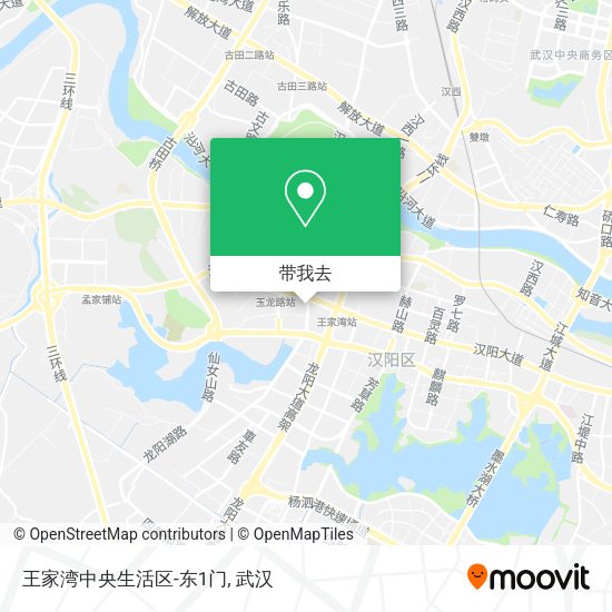 王家湾中央生活区-东1门地图