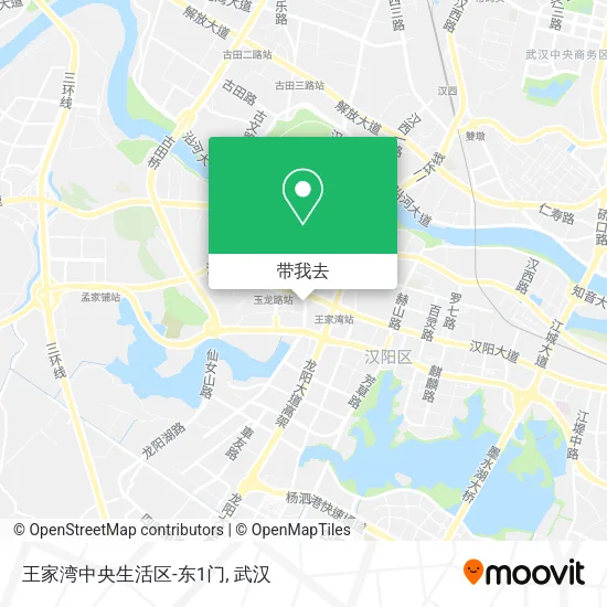 王家湾中央生活区-东1门地图