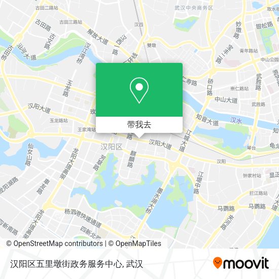 汉阳区五里墩街政务服务中心地图