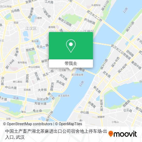 中国土产畜产湖北茶麻进出口公司宿舍地上停车场-出入口地图
