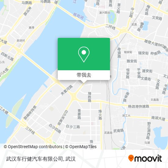 武汉车行健汽车有限公司地图