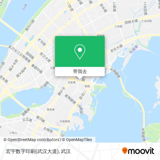 宏宇数字印刷(武汉大道)地图
