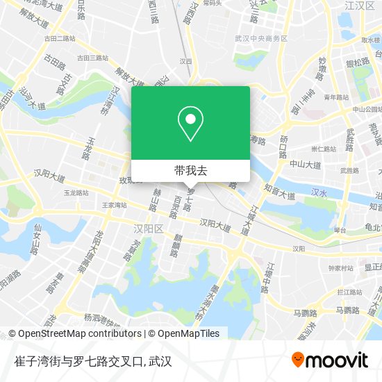 崔子湾街与罗七路交叉口地图