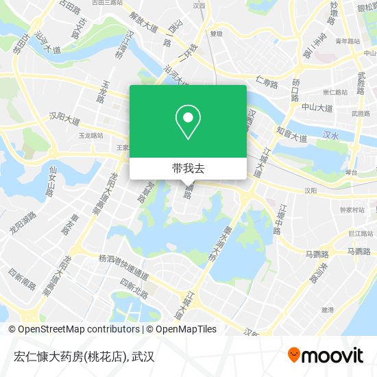 宏仁慷大药房(桃花店)地图