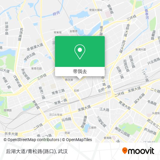 后湖大道/青松路(路口)地图