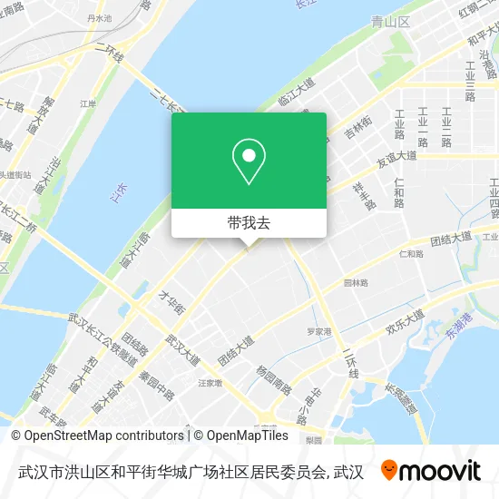 武汉市洪山区和平街华城广场社区居民委员会地图