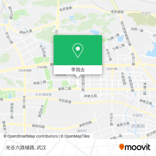 光谷六路辅路地图