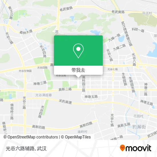 光谷六路辅路地图