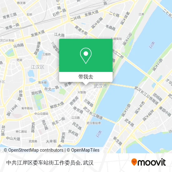 中共江岸区委车站街工作委员会地图