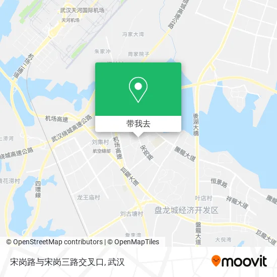 宋岗路与宋岗三路交叉口地图