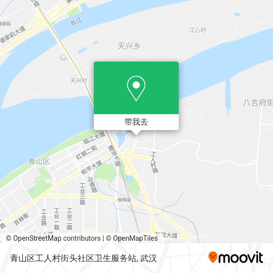 青山区工人村街头社区卫生服务站地图