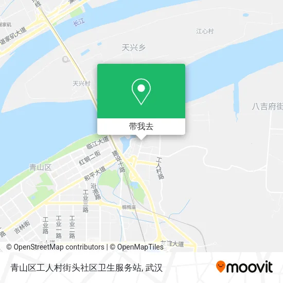 青山区工人村街头社区卫生服务站地图