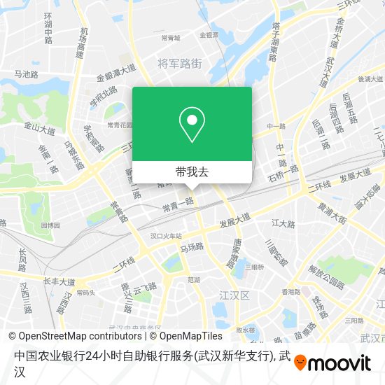 中国农业银行24小时自助银行服务(武汉新华支行)地图