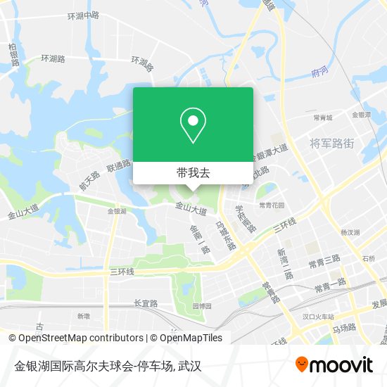 金银湖国际高尔夫球会-停车场地图