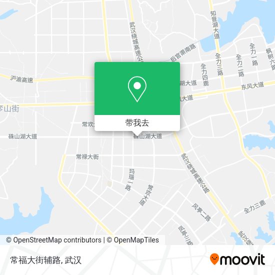常福大街辅路地图