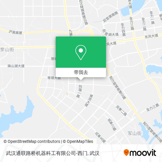 武汉通联路桥机器科工有限公司-西门地图