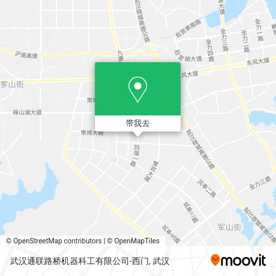 武汉通联路桥机器科工有限公司-西门地图