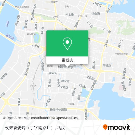 夜来香烧烤（丁字南路店）地图