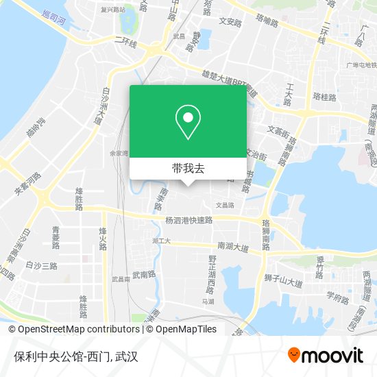 保利中央公馆-西门地图