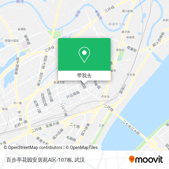 百步亭花园安居苑A区-107栋地图