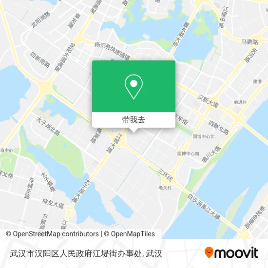 武汉市汉阳区人民政府江堤街办事处地图