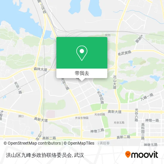 洪山区九峰乡政协联络委员会地图