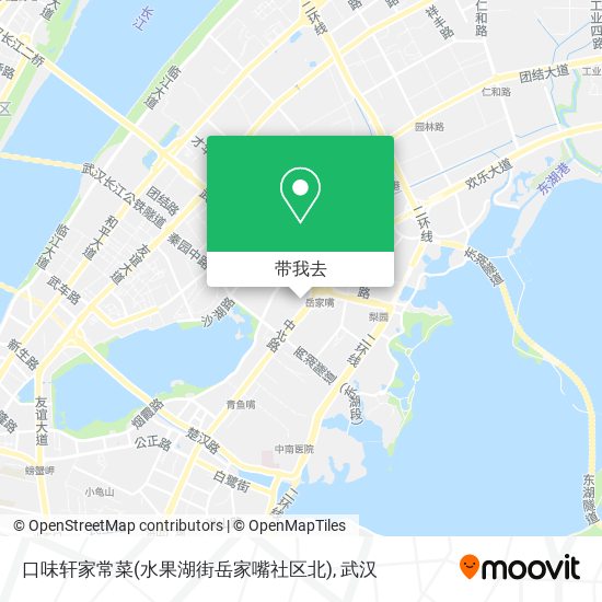 口味轩家常菜(水果湖街岳家嘴社区北)地图