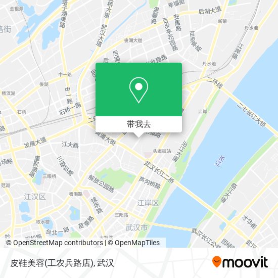 皮鞋美容(工农兵路店)地图