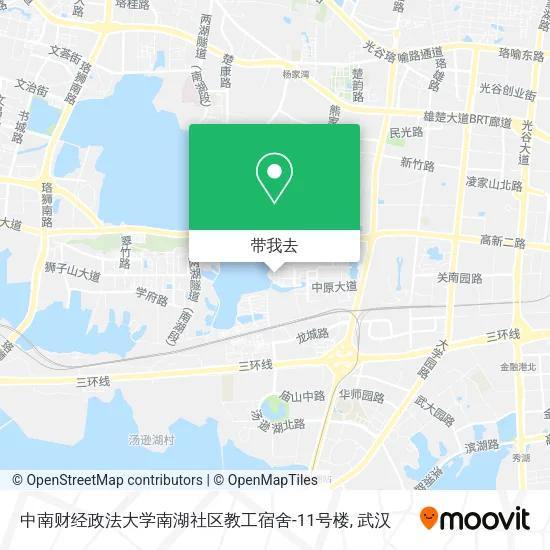 中南财经政法大学南湖社区教工宿舍-11号楼地图