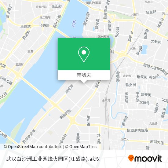 武汉白沙洲工业园烽火园区(江盛路)地图