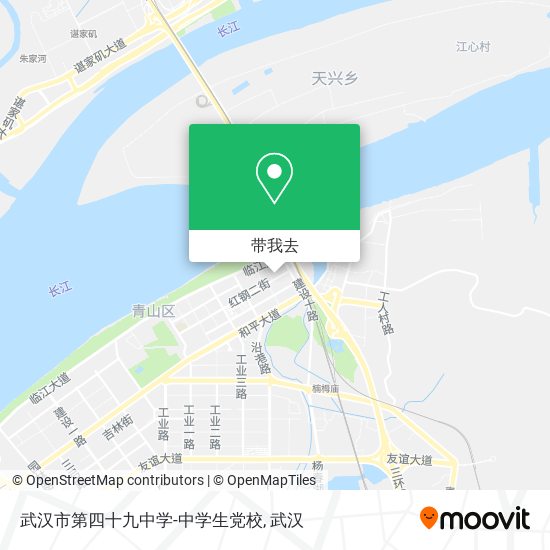 武汉市第四十九中学-中学生党校地图