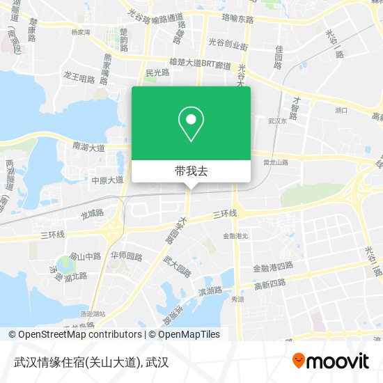 武汉情缘住宿(关山大道)地图
