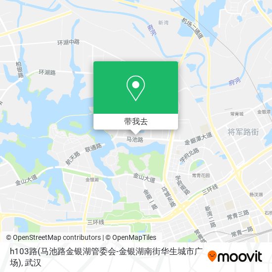 h103路(马池路金银湖管委会-金银湖南街华生城市广场)地图