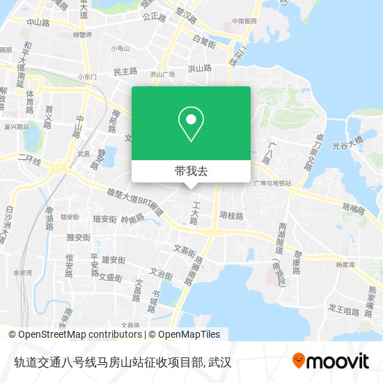 轨道交通八号线马房山站征收项目部地图