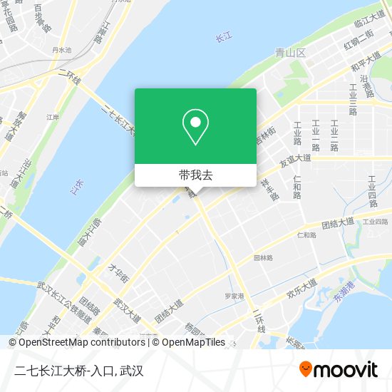 二七长江大桥-入口地图