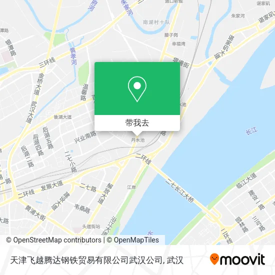天津飞越腾达钢铁贸易有限公司武汉公司地图