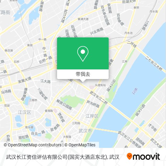 武汉长江资信评估有限公司(国宾大酒店东北)地图