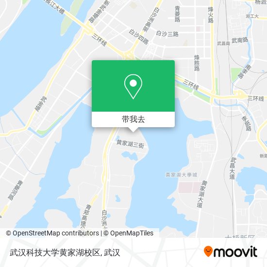 武汉科技大学黄家湖校区地图