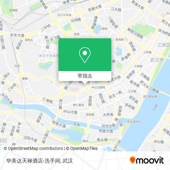 华美达天禄酒店-洗手间地图