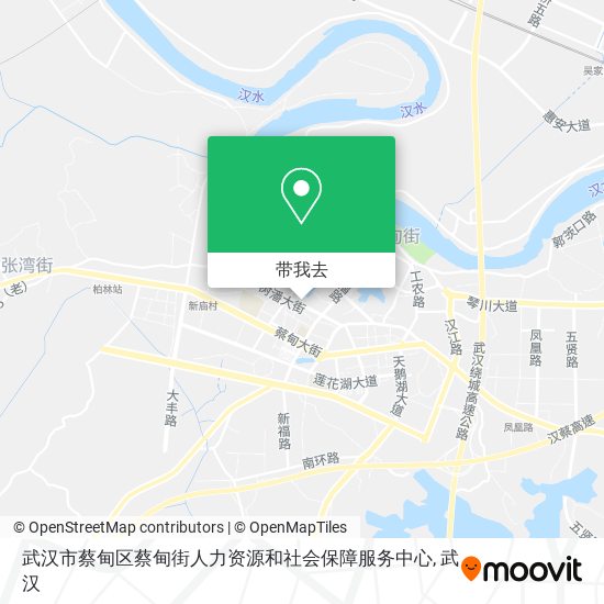 武汉市蔡甸区蔡甸街人力资源和社会保障服务中心地图