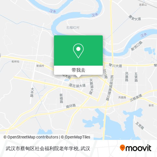 武汉市蔡甸区社会福利院老年学校地图