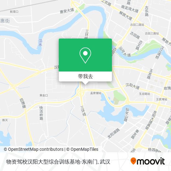 物资驾校汉阳大型综合训练基地-东南门地图