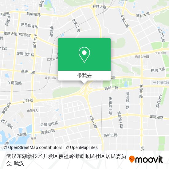 武汉东湖新技术开发区佛祖岭街道顺民社区居民委员会地图